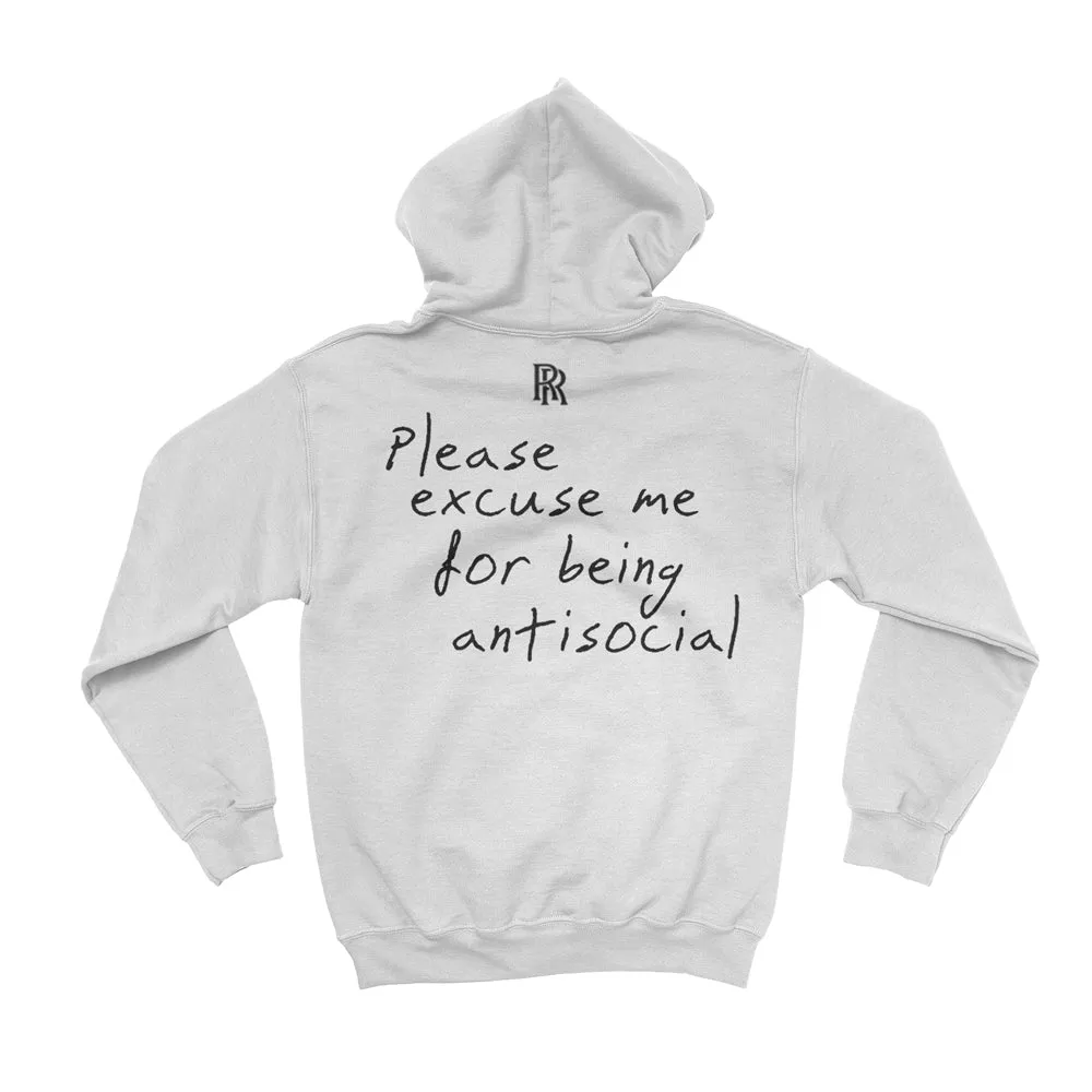 Please Excuse Me Hoodie (White)   Digital Album