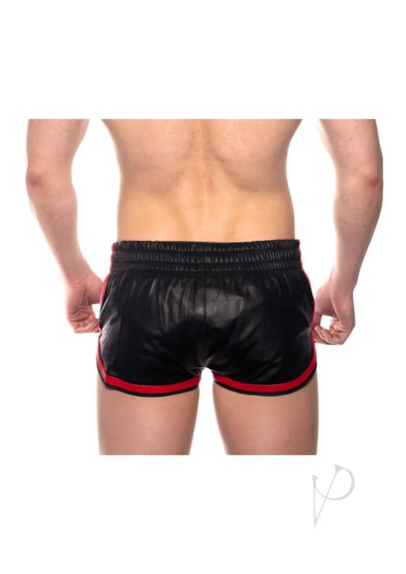 Prowler Red Leather Sport Shorts Red Xl