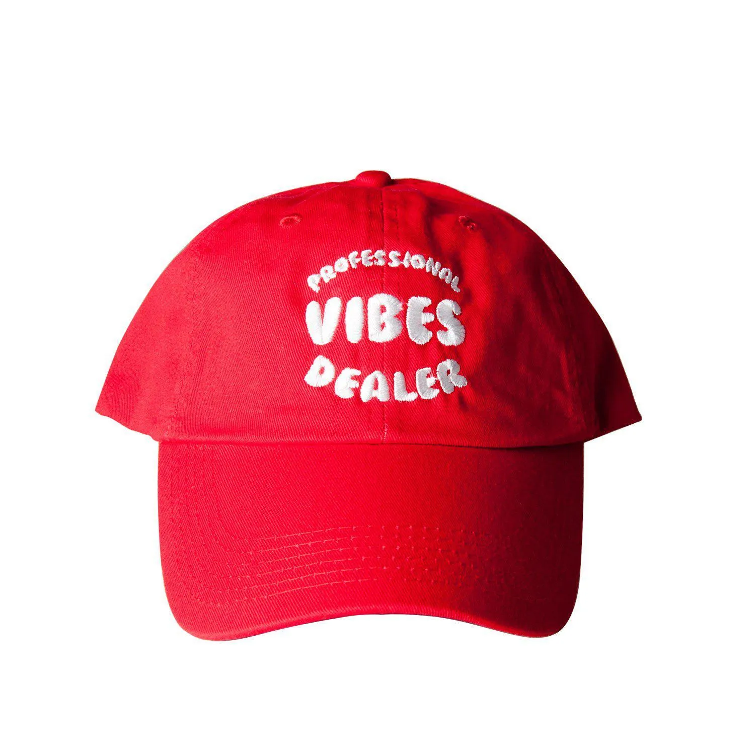 "Professional Vibes Dealer" Dad Cap - Red