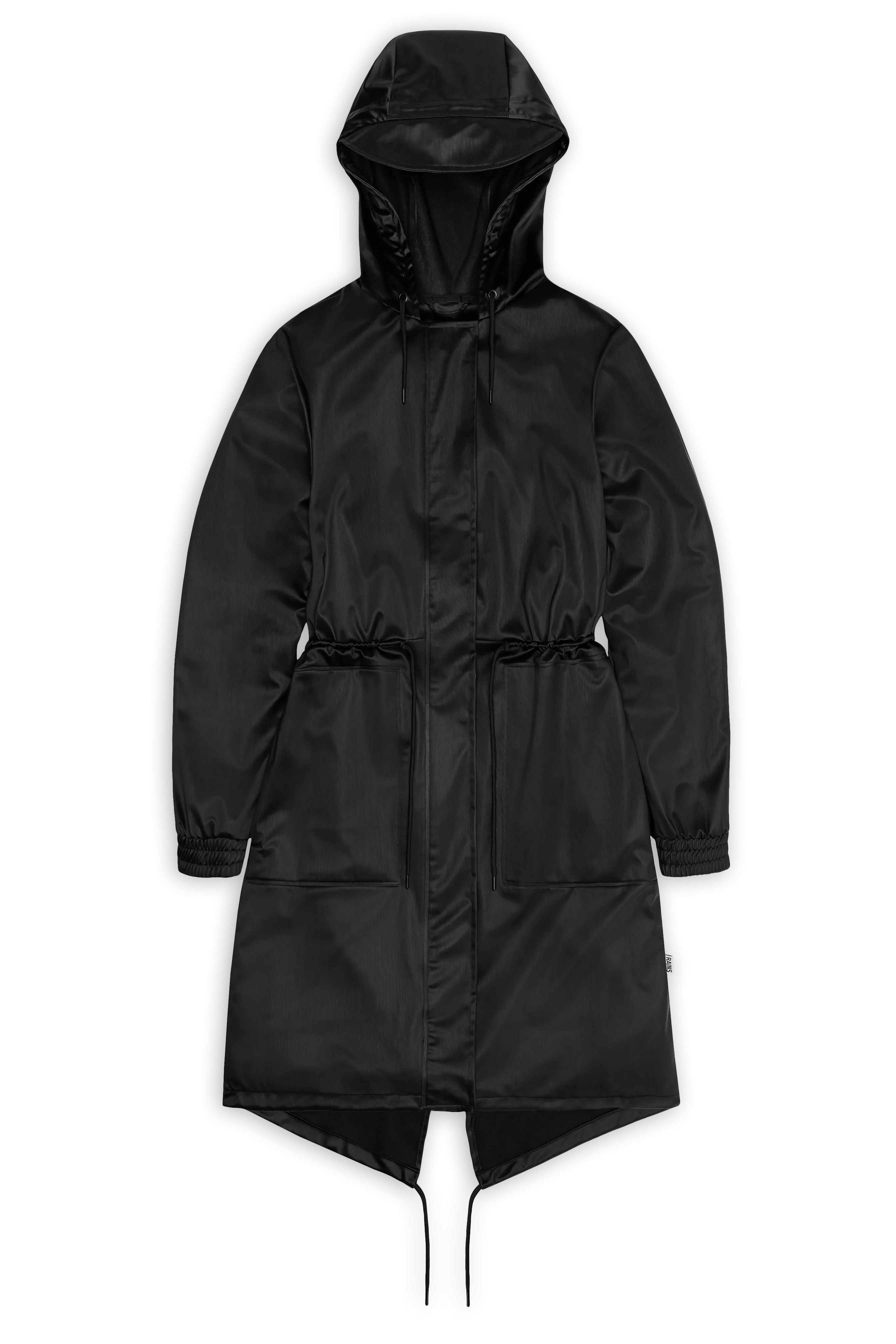 Rains String W Parka -Grain Black