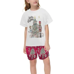 Red Christmas Nutcracker Matching Shirt and Short Sets