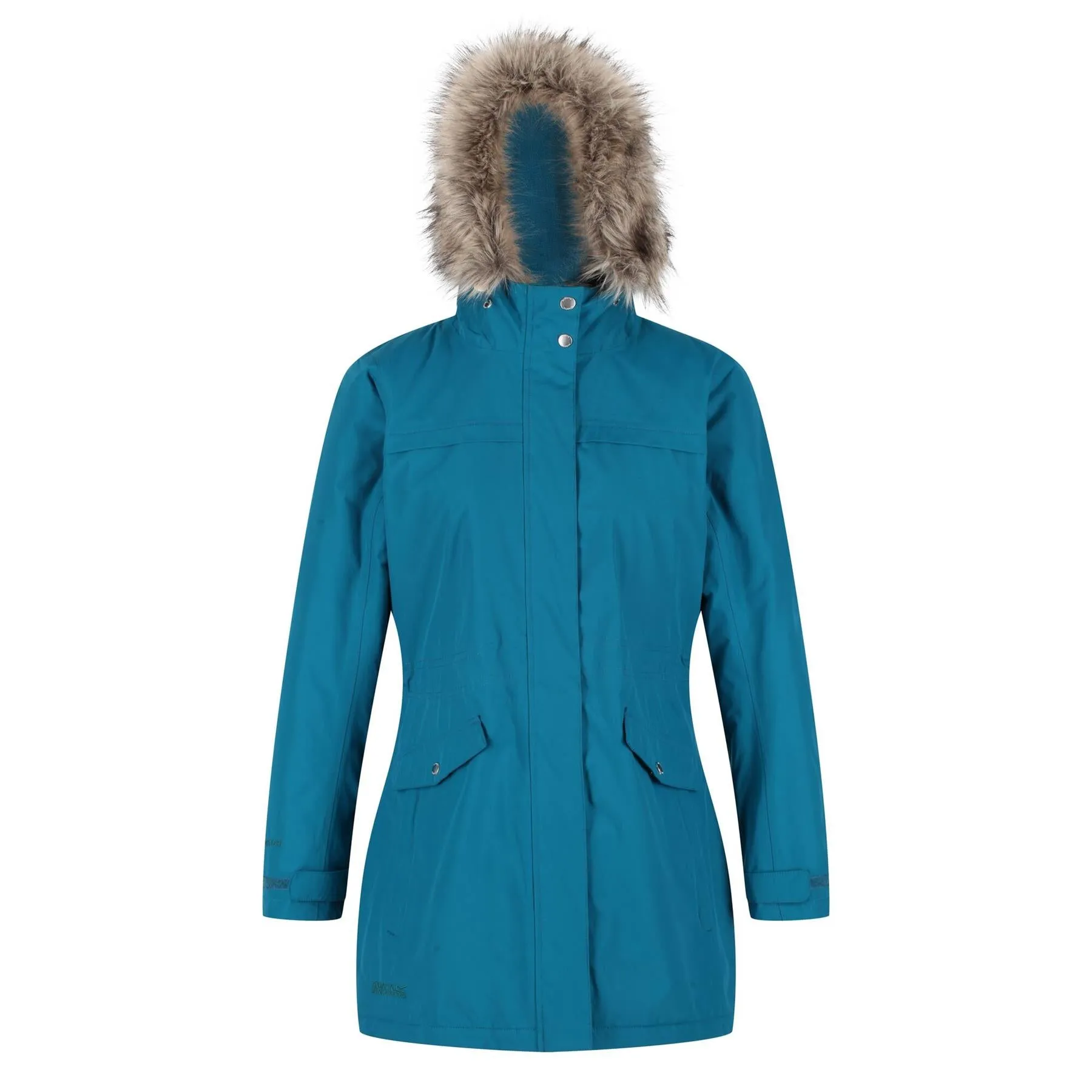 Regatta Womens Serleena II Waterproof Insulated Fur Trim Hooded Parka Jacket