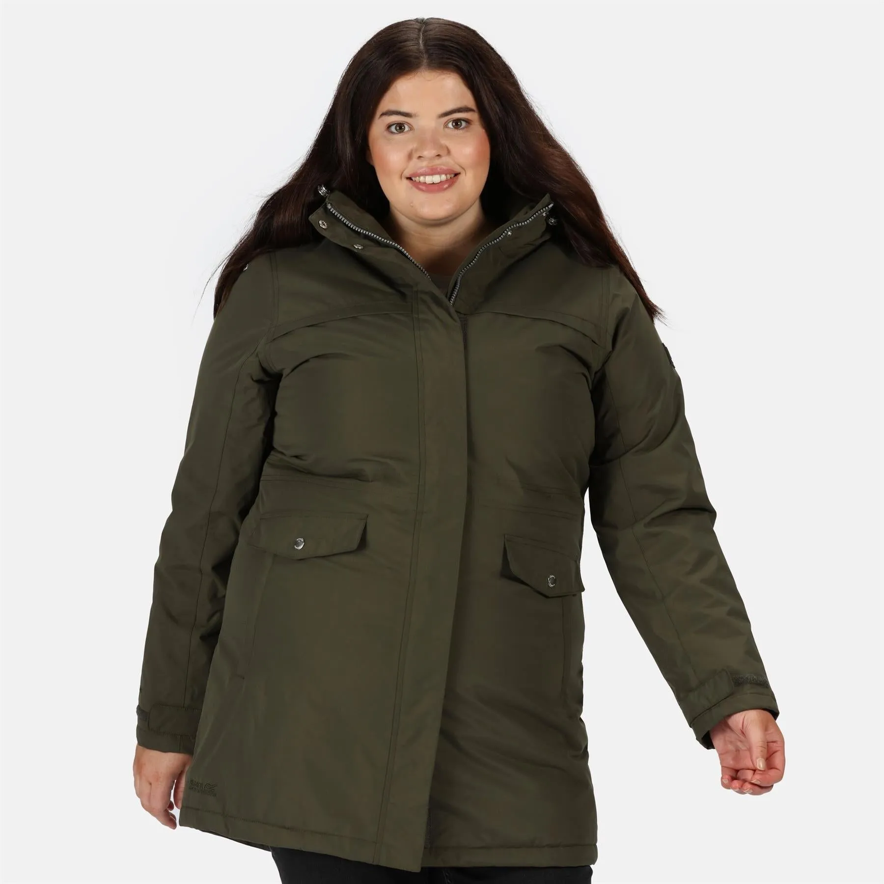 Regatta Womens Serleena II Waterproof Insulated Fur Trim Hooded Parka Jacket