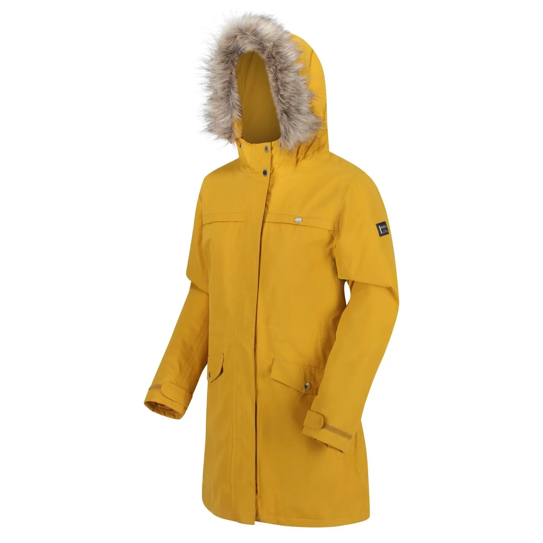 Regatta Womens Serleena II Waterproof Insulated Fur Trim Hooded Parka Jacket