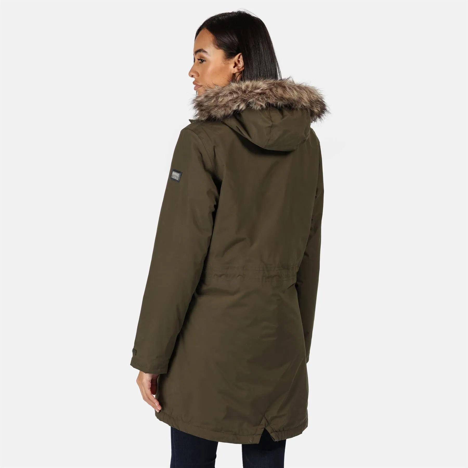 Regatta Womens Serleena II Waterproof Insulated Fur Trim Hooded Parka Jacket