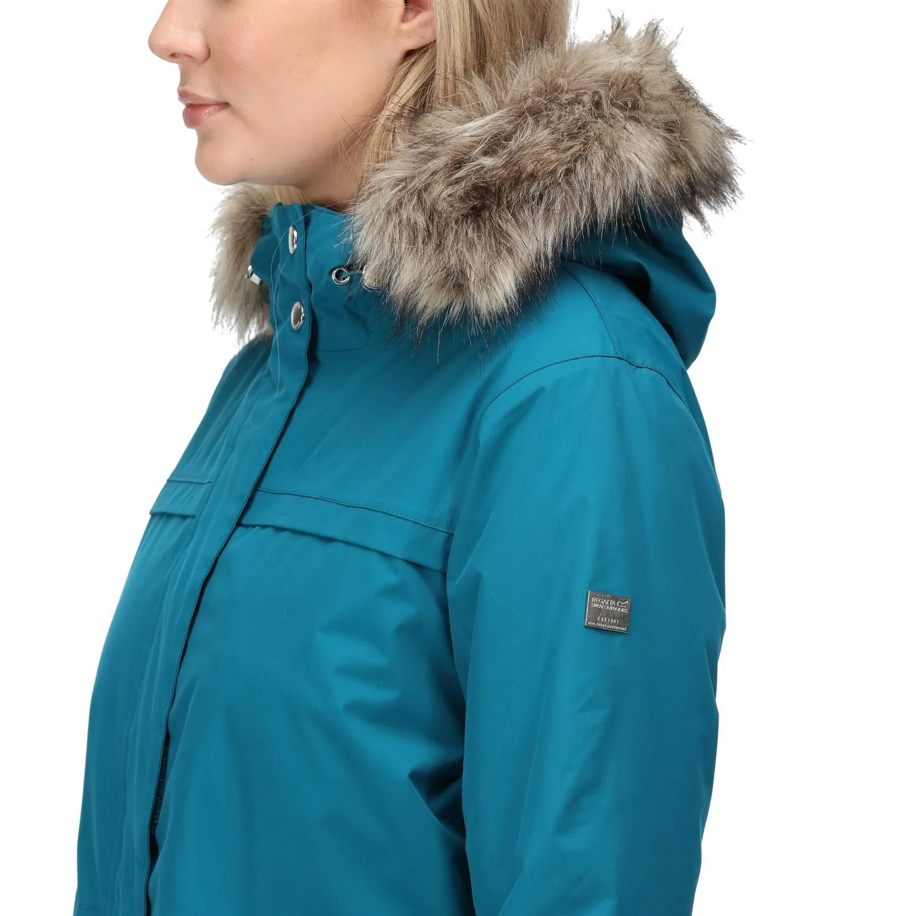 Regatta Womens Serleena II Waterproof Insulated Fur Trim Hooded Parka Jacket