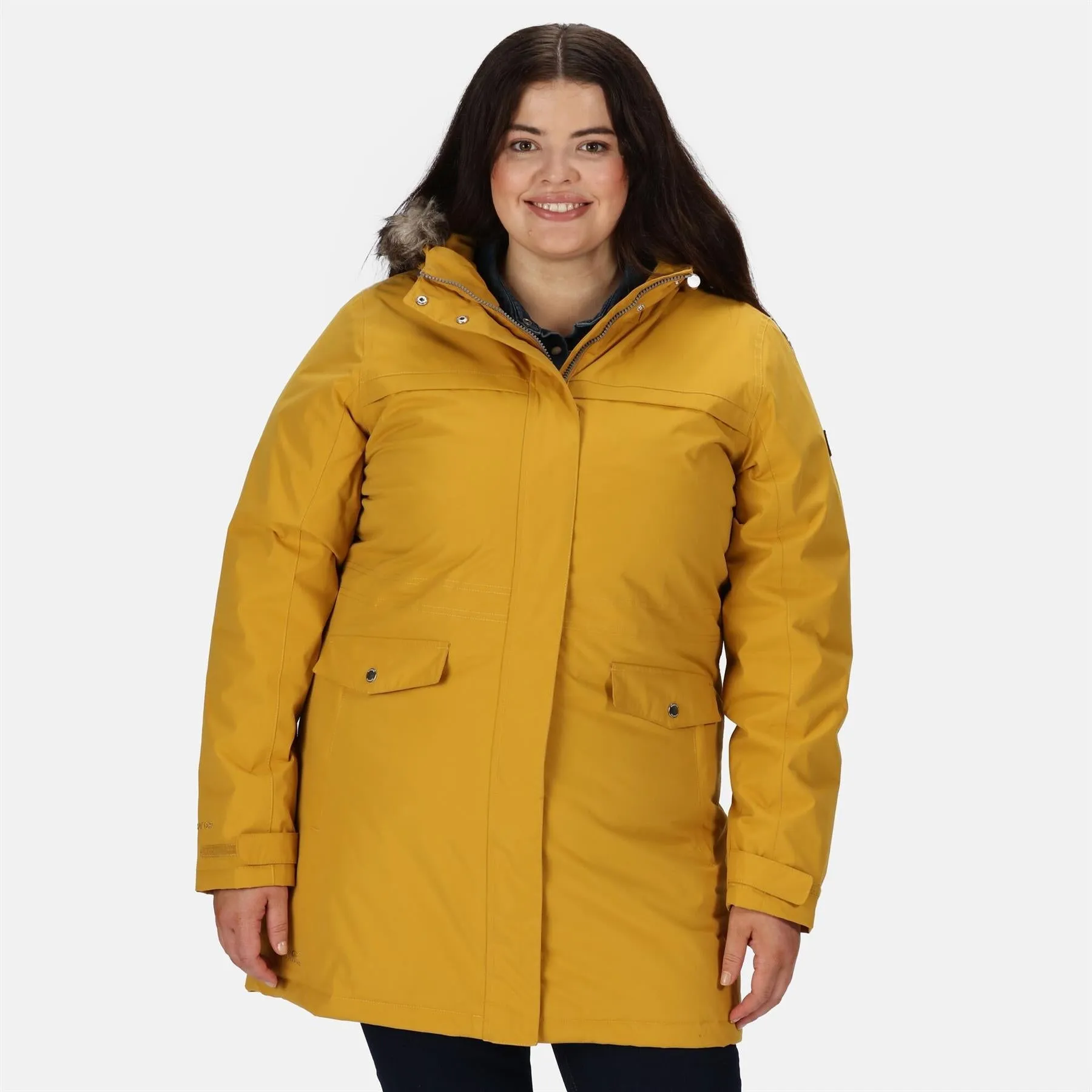 Regatta Womens Serleena II Waterproof Insulated Fur Trim Hooded Parka Jacket