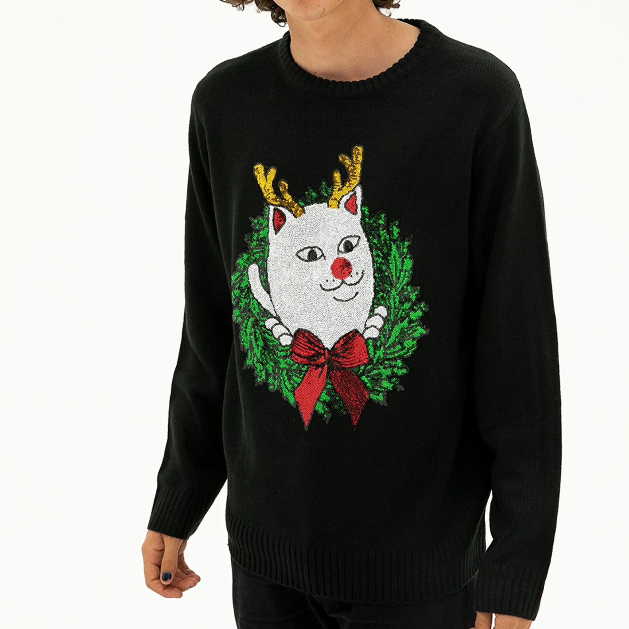 Reindeer Nerm Sweater (Black)