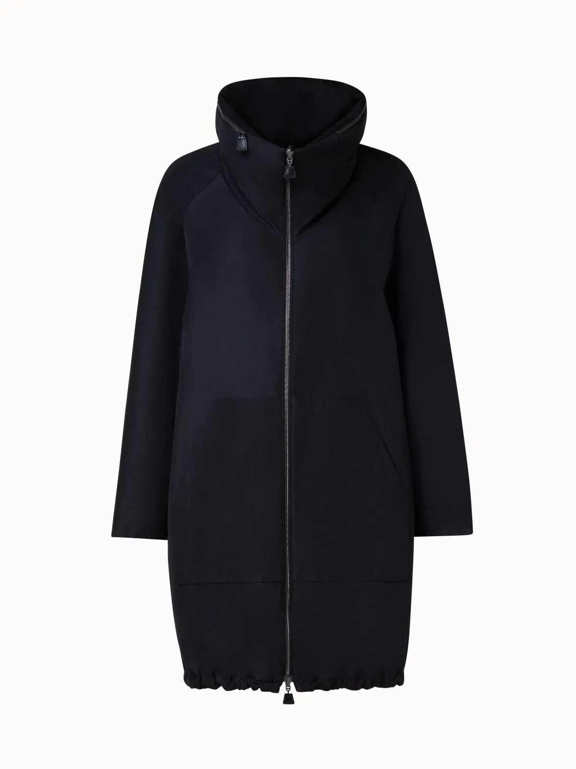 Reversible Cashmere and Silk Parka