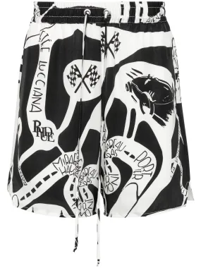 RHUDE STRADA BERMUDA SHORTS