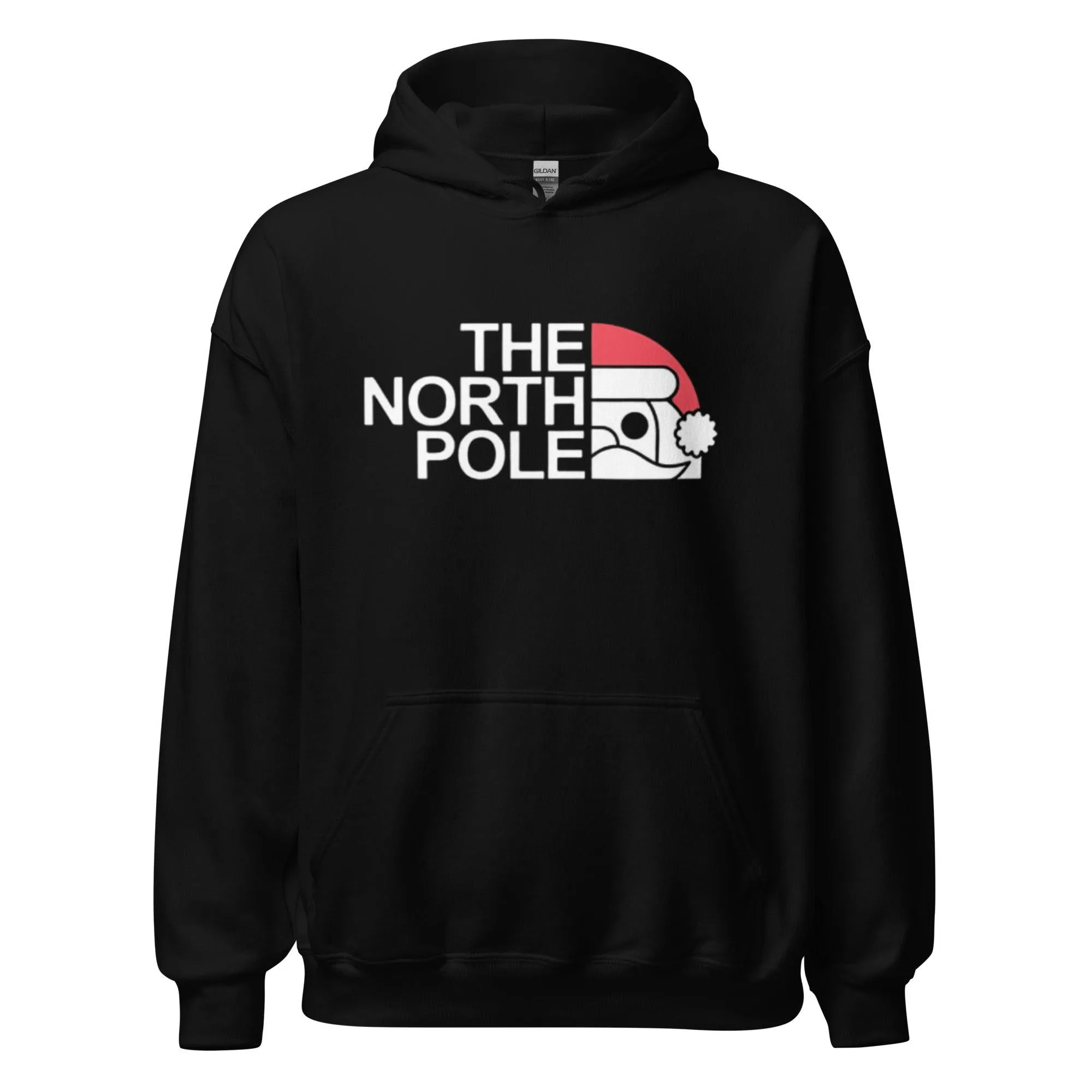 Santa Hoodie The North Pole Midweight Soft Style Pullover