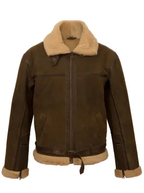 Shearling Suede Genuine Leather Jacket