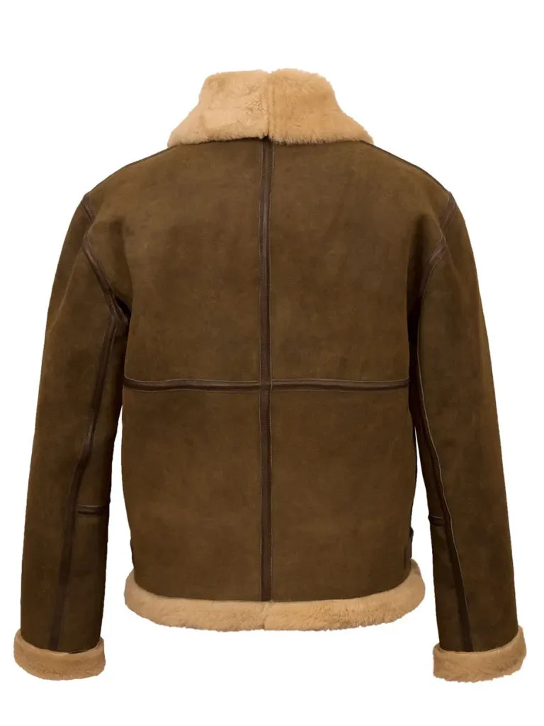 Shearling Suede Genuine Leather Jacket