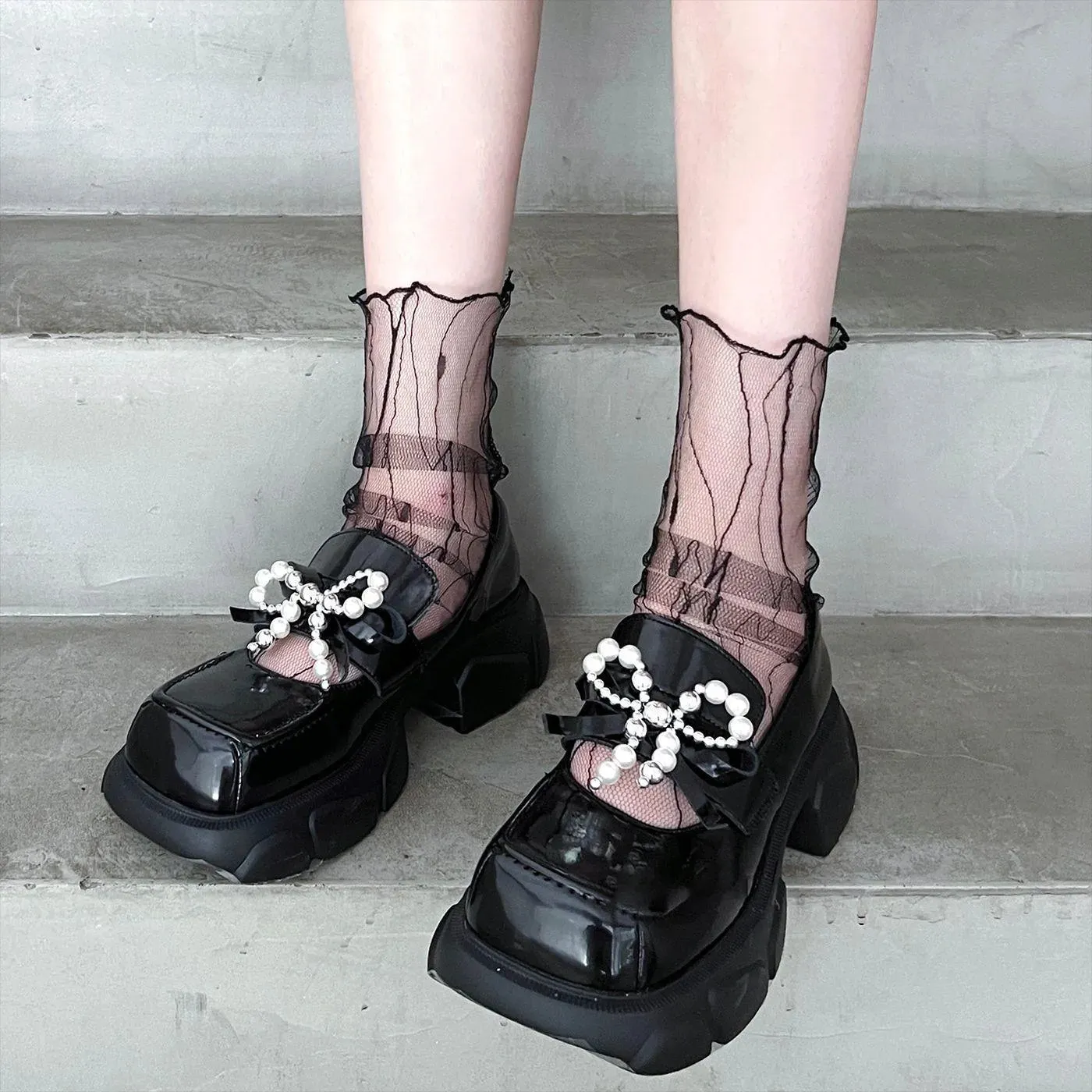 Sheer Ankle Socks & Mesh Ankle Socks | Kawaii Socks