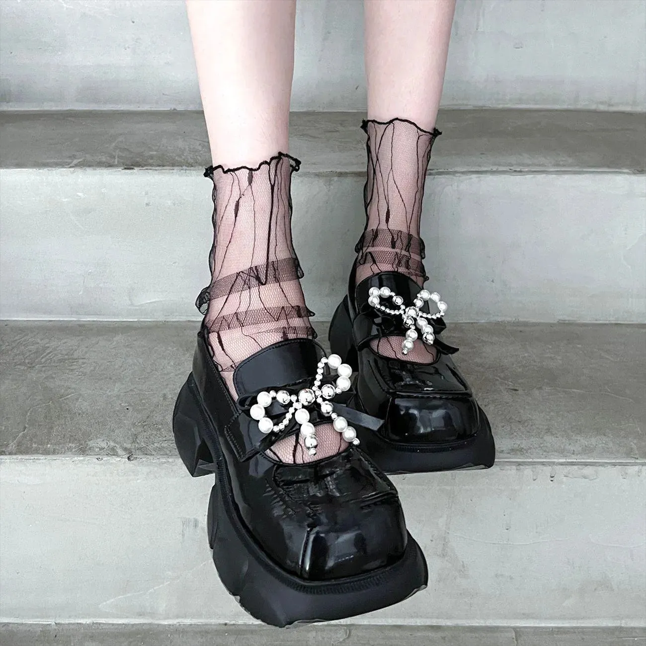 Sheer Ankle Socks & Mesh Ankle Socks | Kawaii Socks