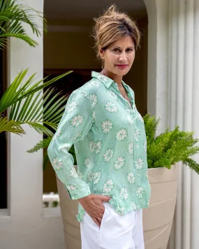 Silk Blouse SAND DOLLAR REPEAT