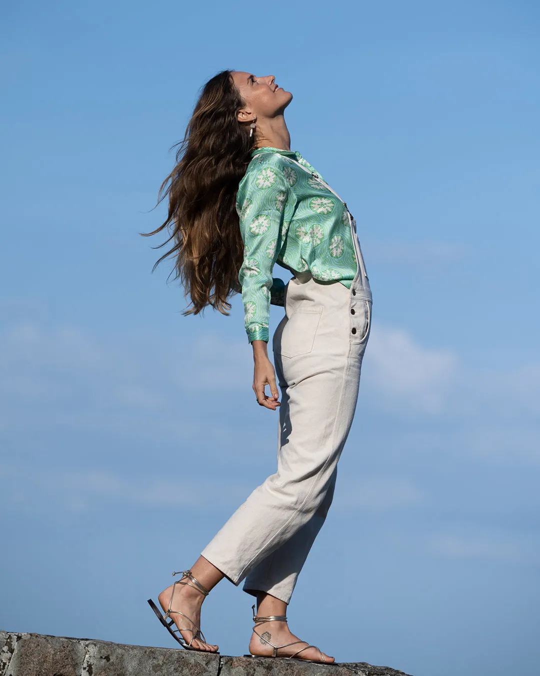 Silk Blouse SAND DOLLAR REPEAT