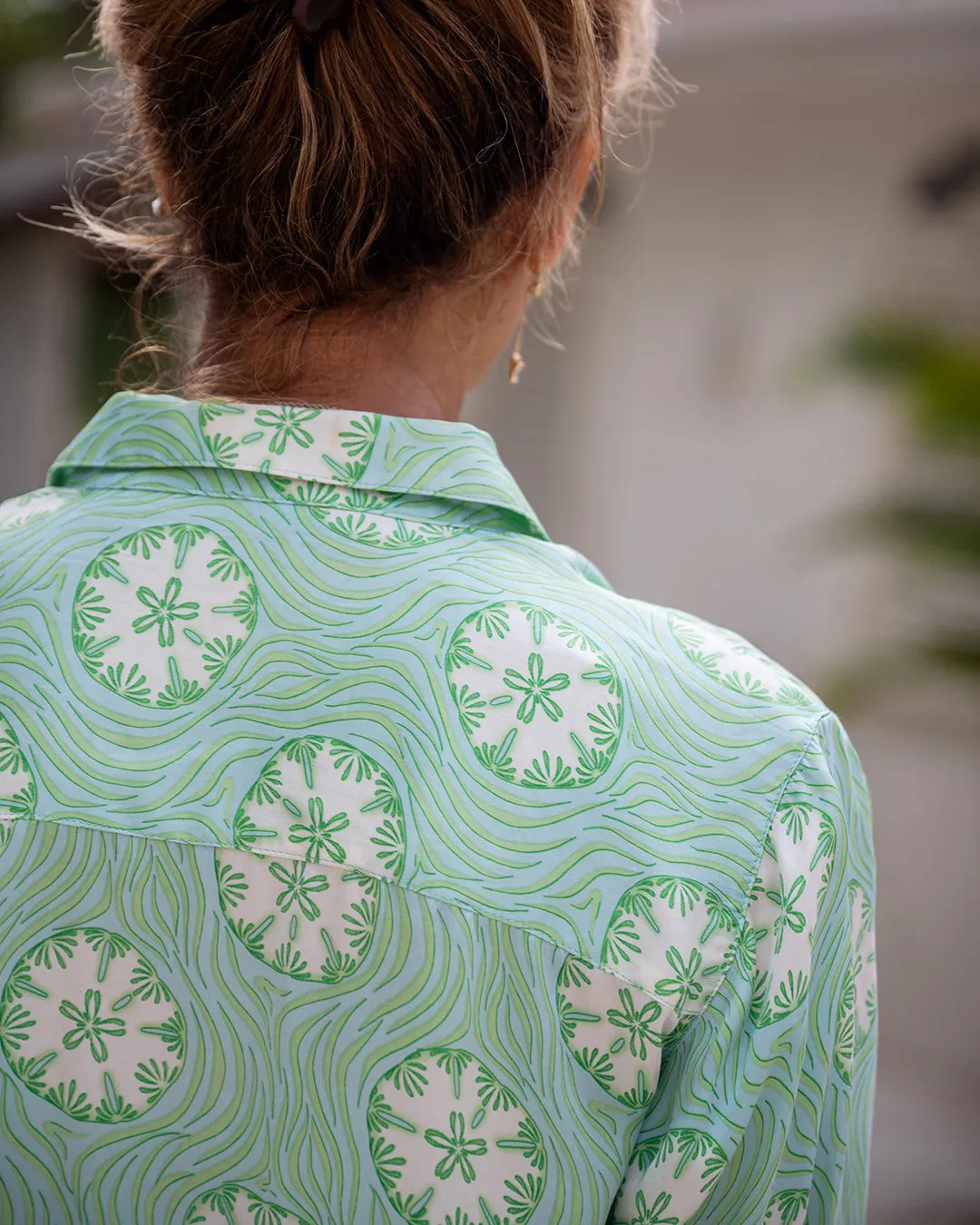 Silk Blouse SAND DOLLAR REPEAT