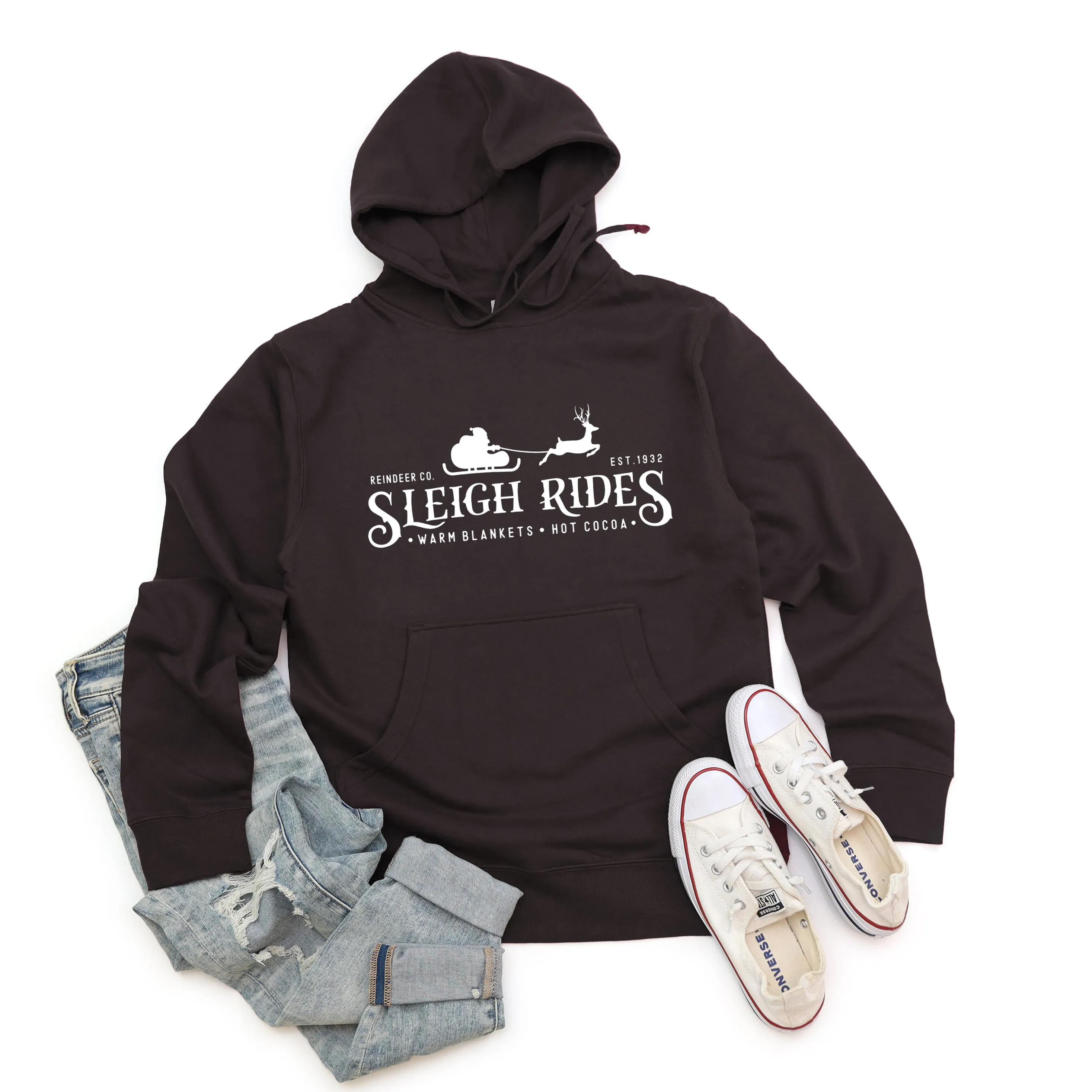 Sleigh Rides Reindeer | Hoodie