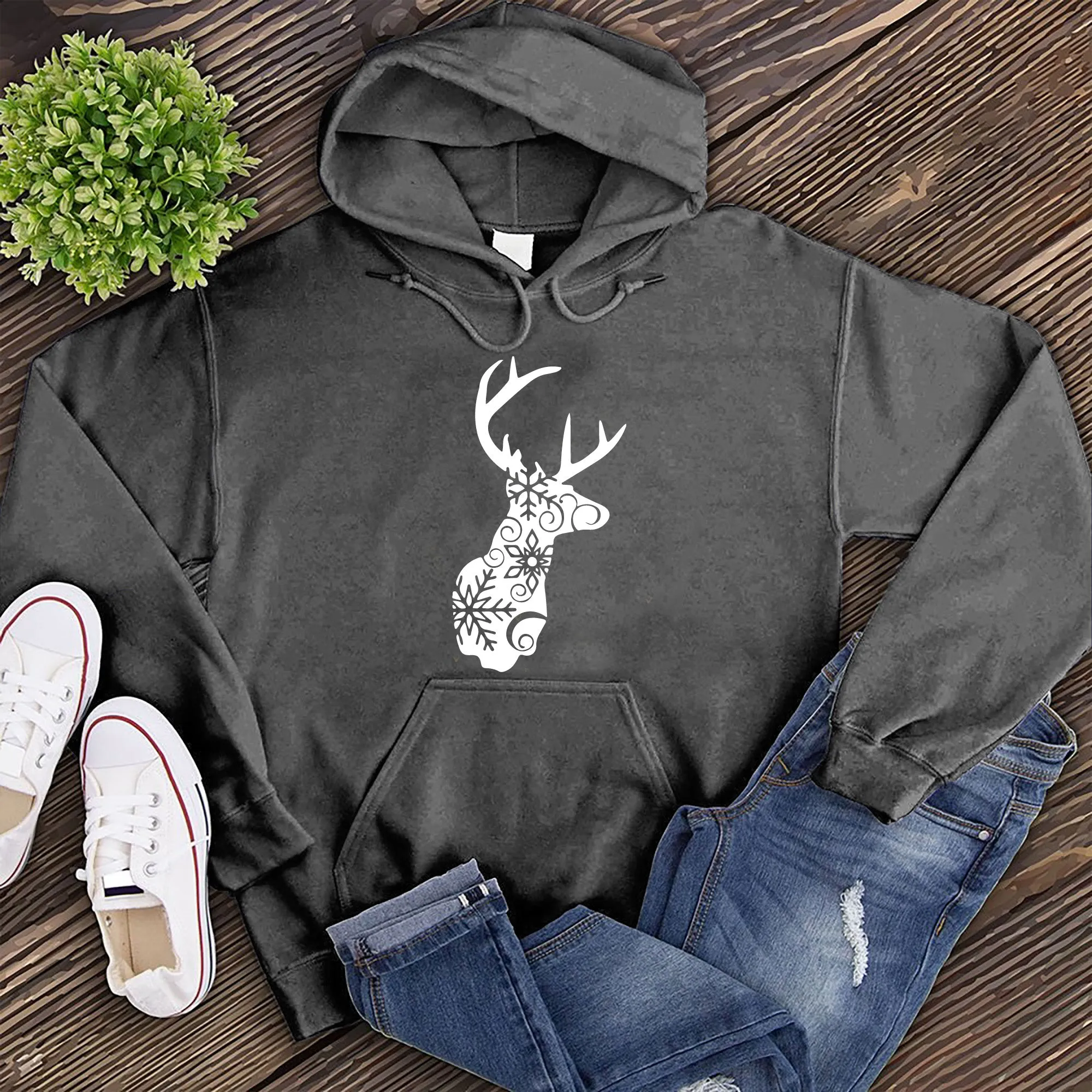 Snowflake Reindeer Hoodie