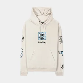 SP x Keith Haring The Logomania Pullover Mens Hoodie (Beige/Blue)