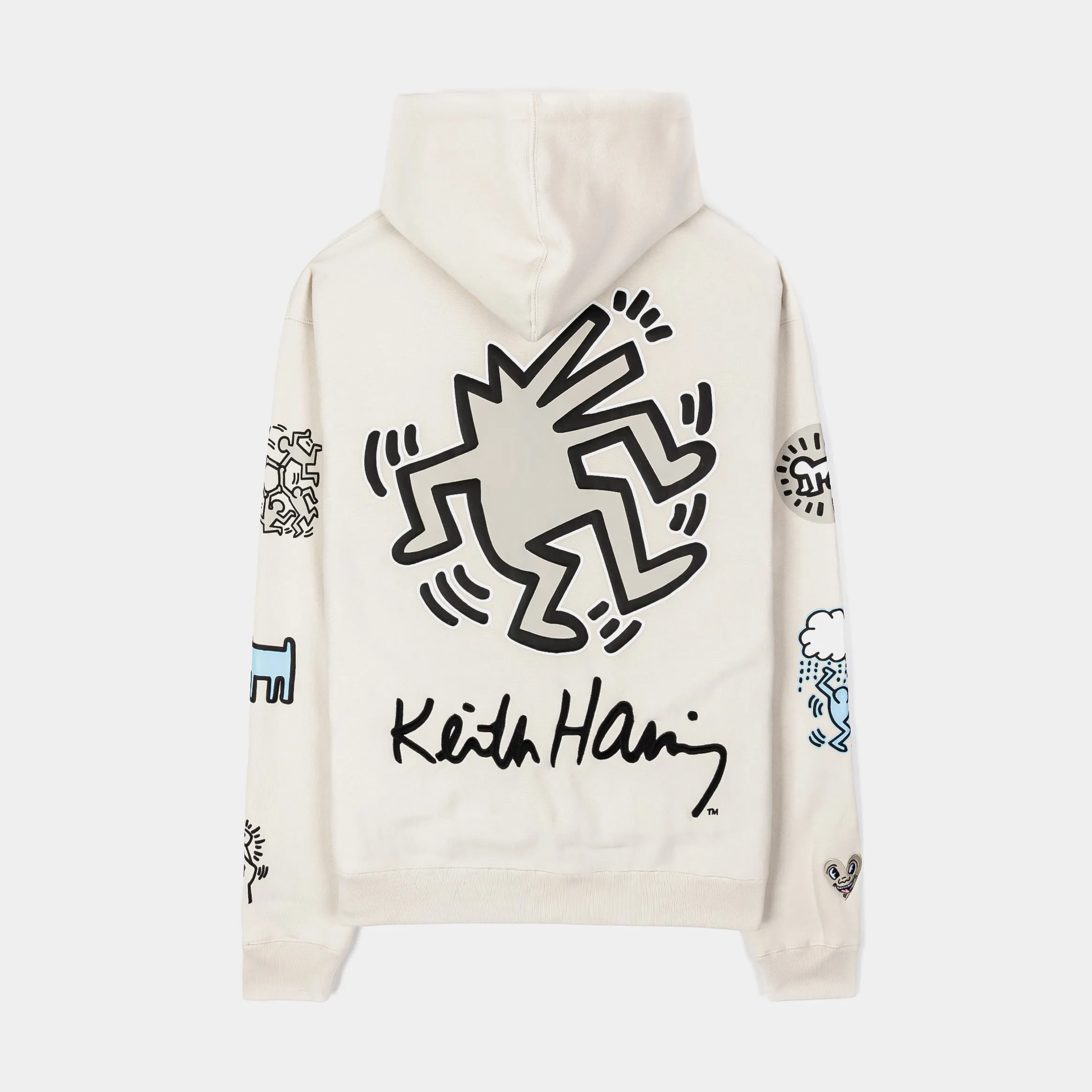 SP x Keith Haring The Logomania Pullover Mens Hoodie (Beige/Blue)