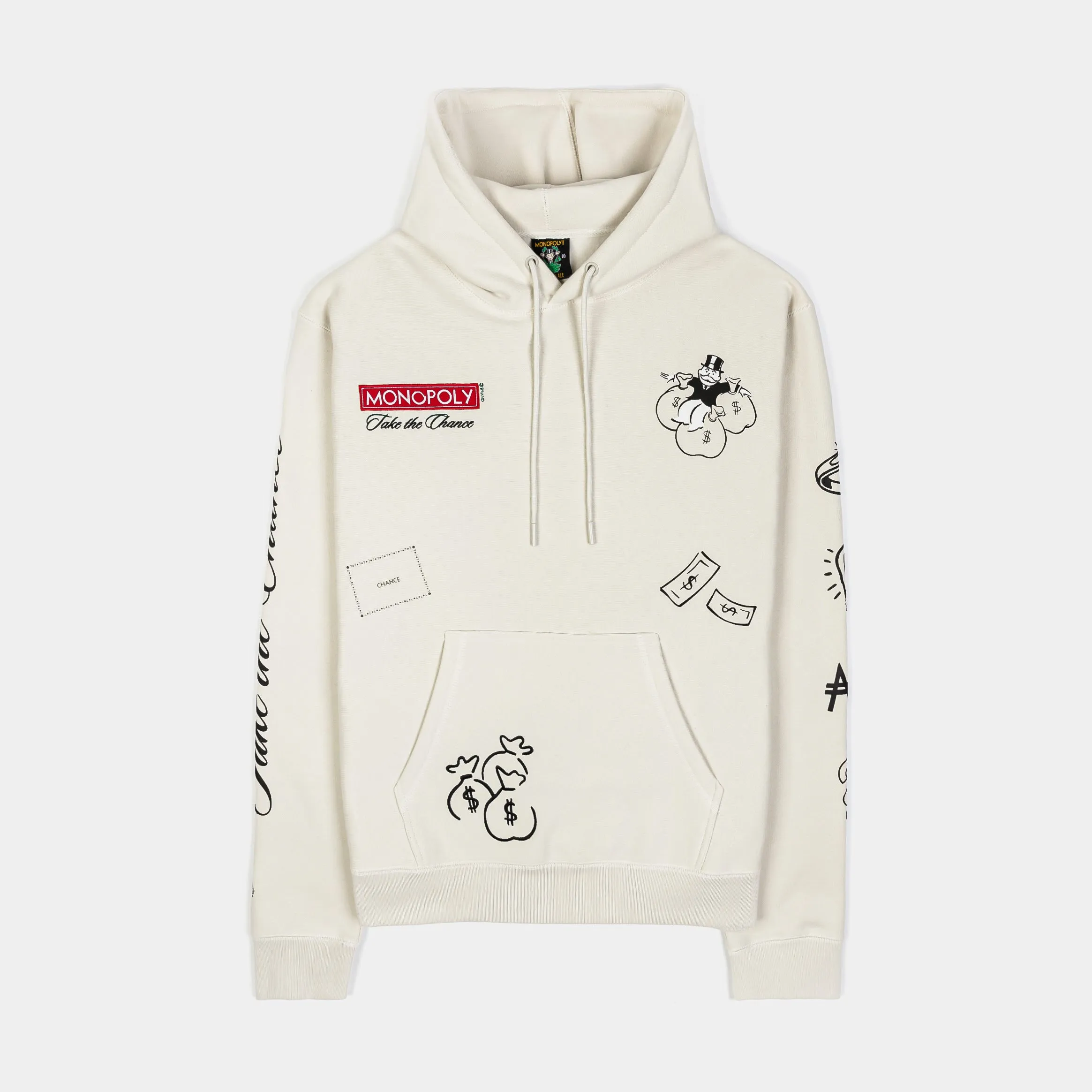 SP x Monopoly Money Pullover Mens Hoodie (Beige/Red)