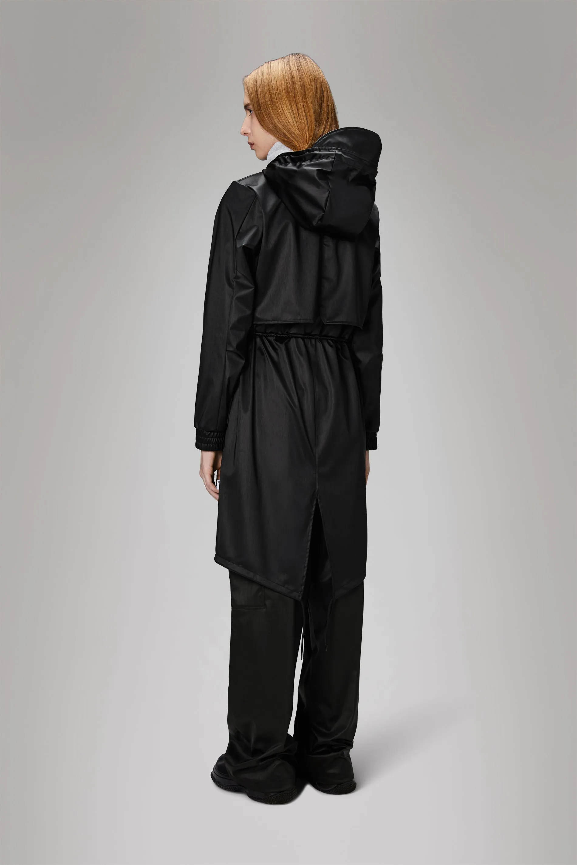 String W Parka - Black Grain