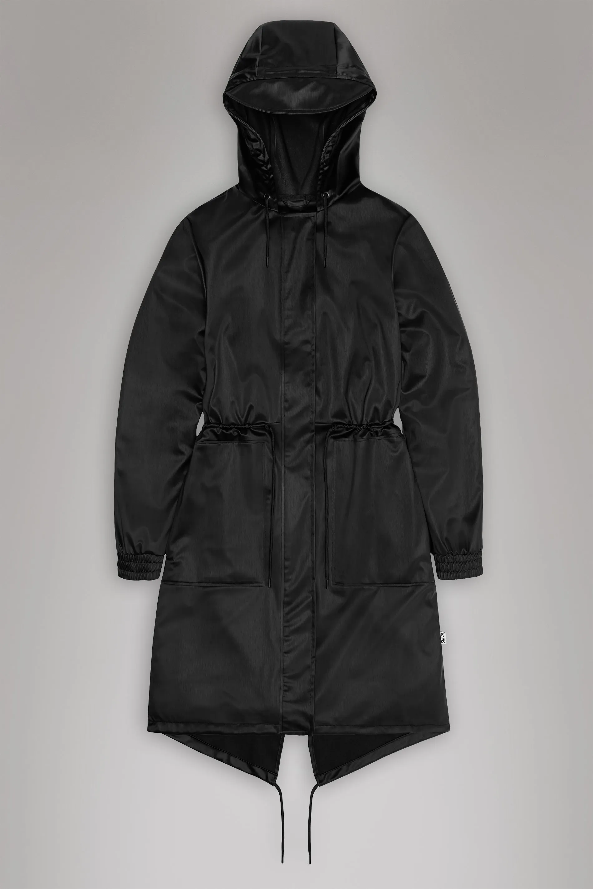 String W Parka - Black Grain