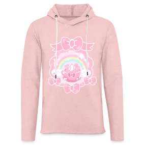 Teatime Fantasy Unisex Pink Lightweight Cotton - Polyester Blend Hoodie