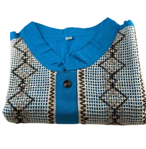 Turquoise Guayabera Shirt