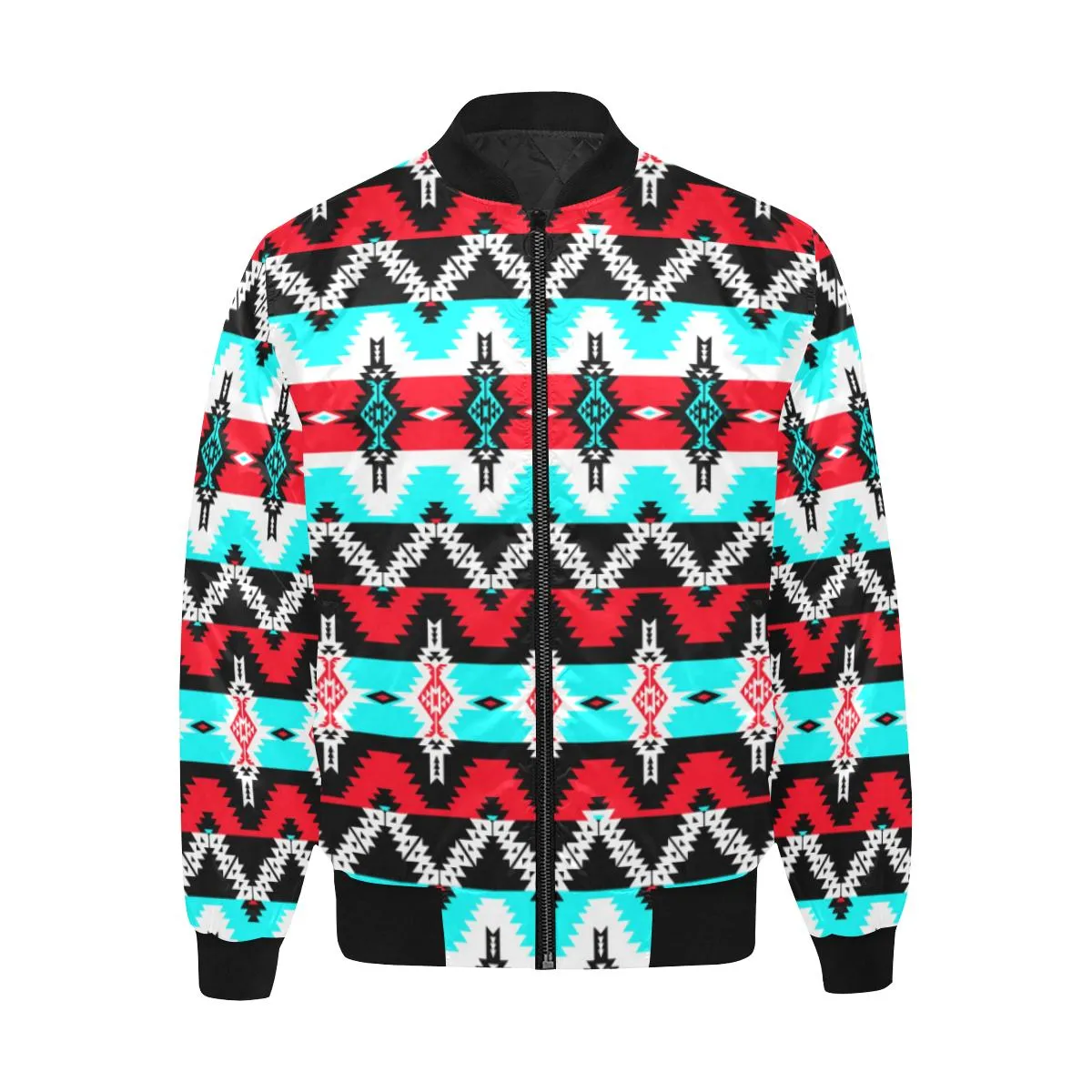 Two Spirit Dance Quilted Bomber Jacket for Men