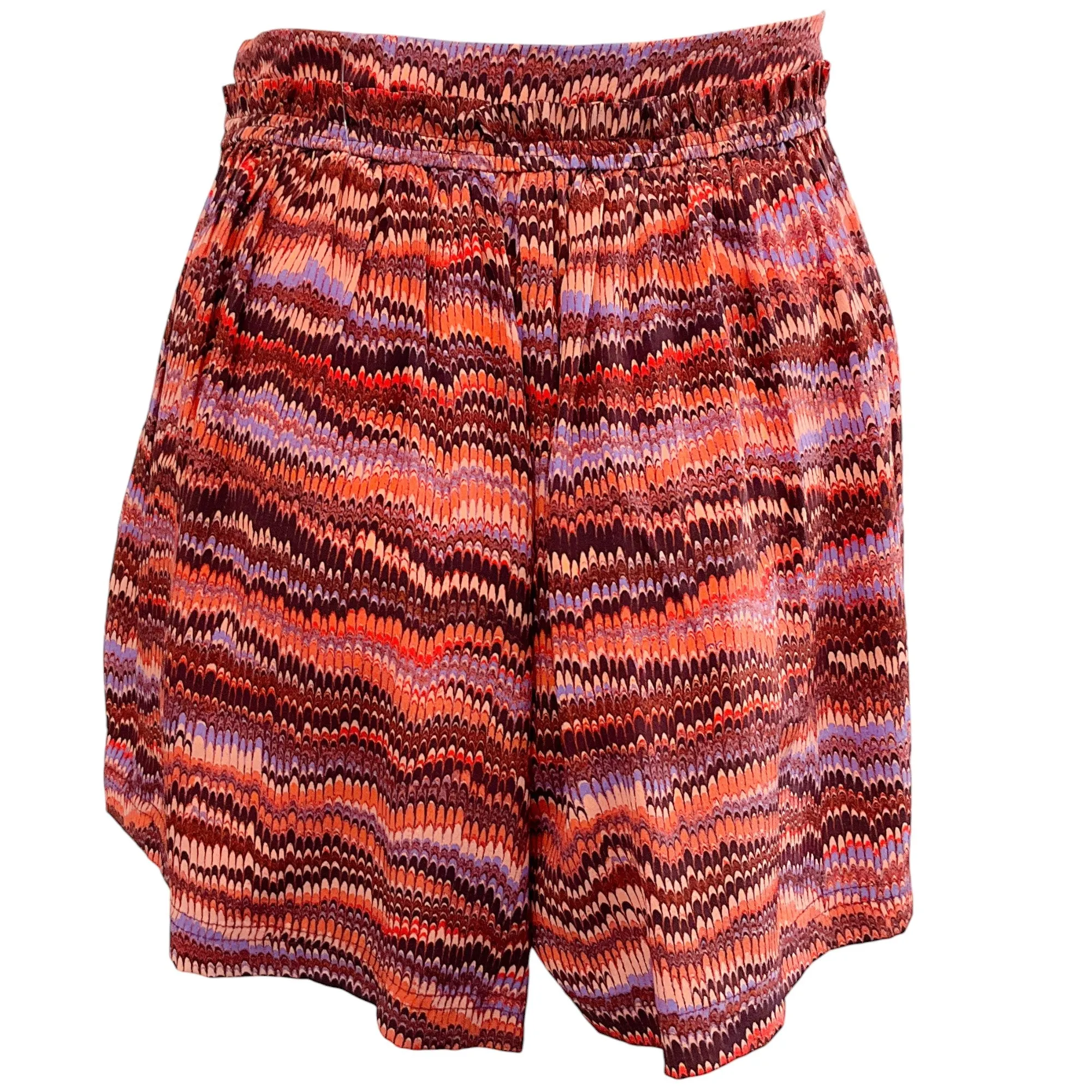 Ulla Johnson Purple Sapphire Silk Alina Shorts