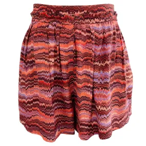 Ulla Johnson Purple Sapphire Silk Alina Shorts