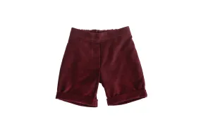 Velvet Shorts - Bordeaux