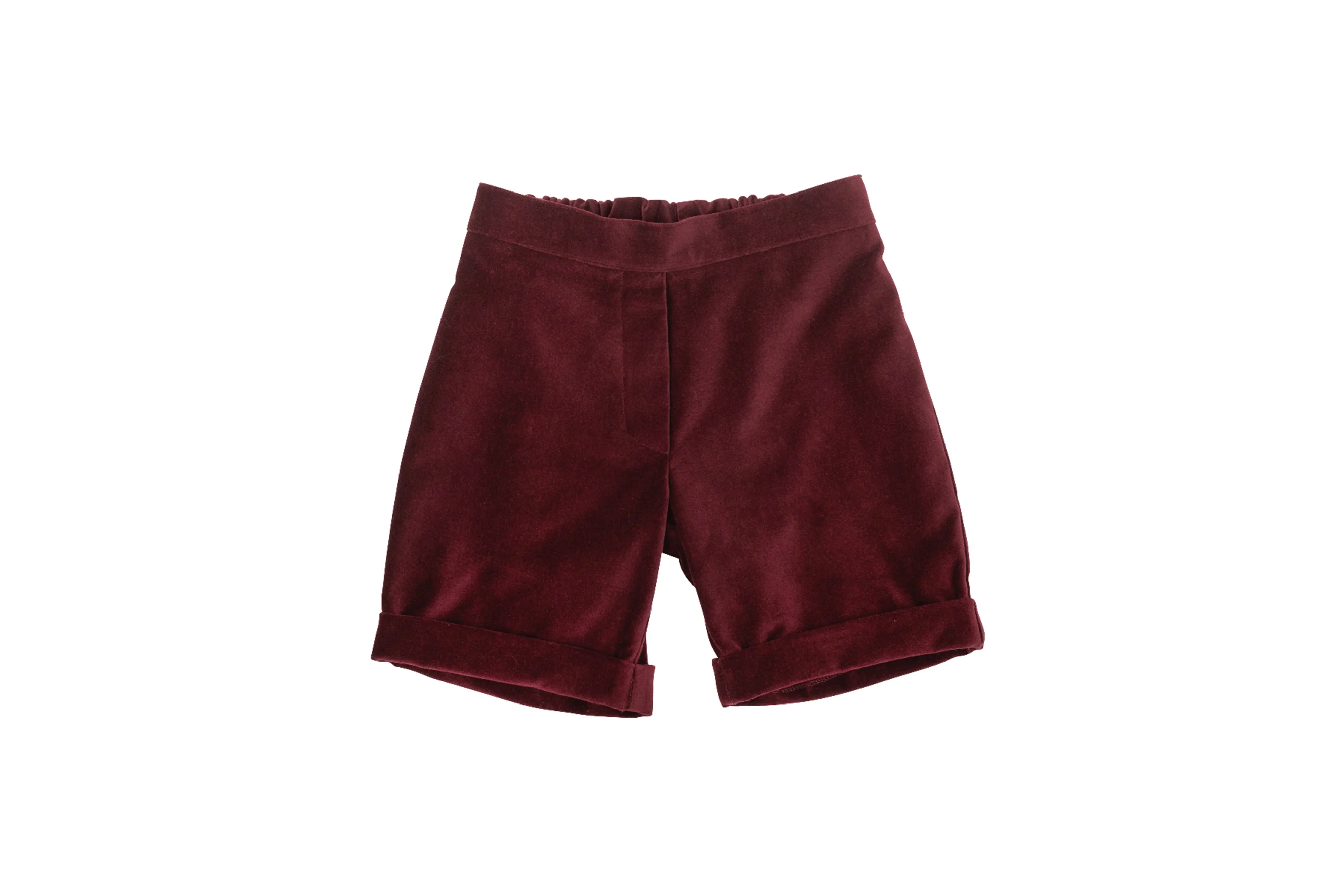 Velvet Shorts - Bordeaux