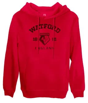 Watford Established Location Fleece Pullover Hoodie - Red