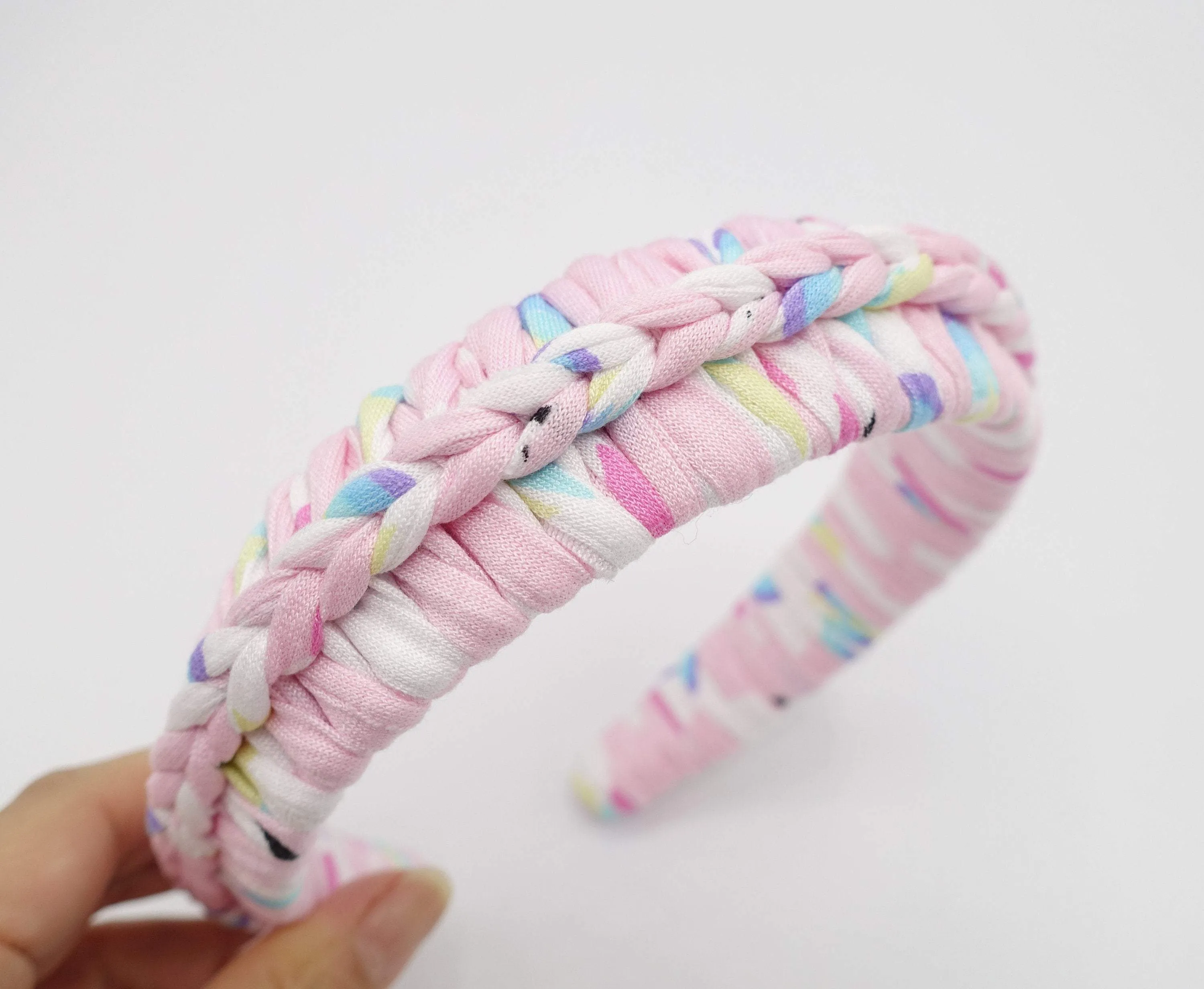 wrap braided headband cotton luxury casual hairband for women -VS202110